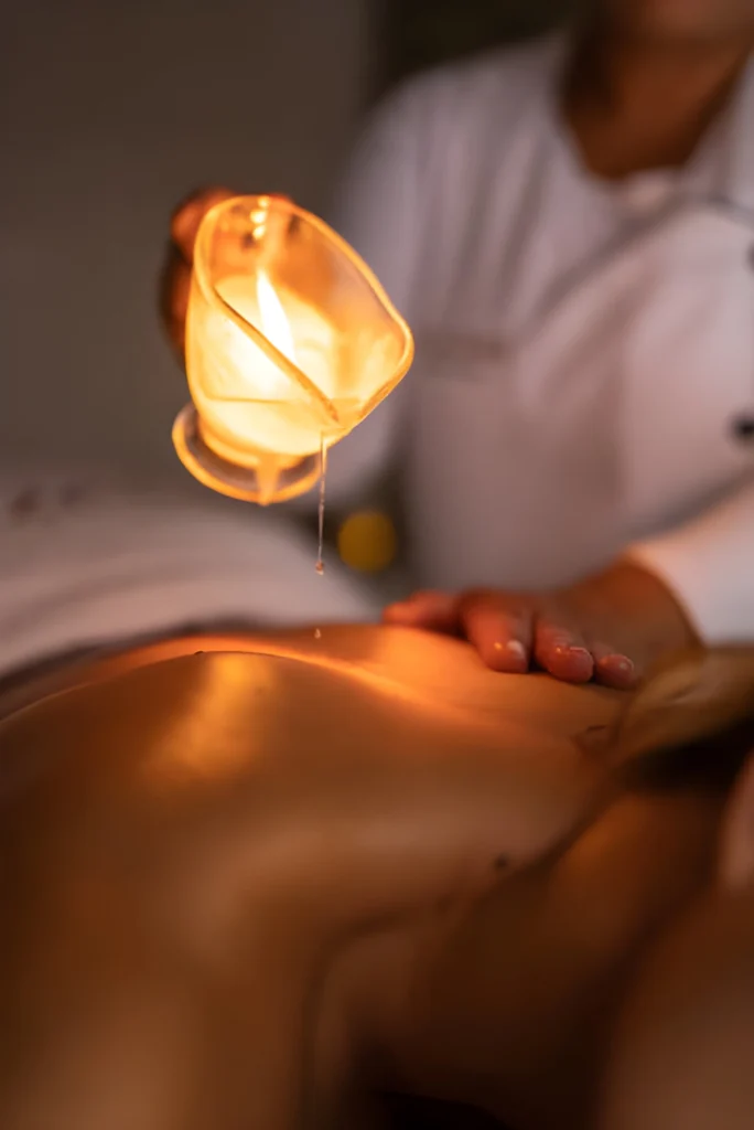 hot oil massage at fancy massage spa